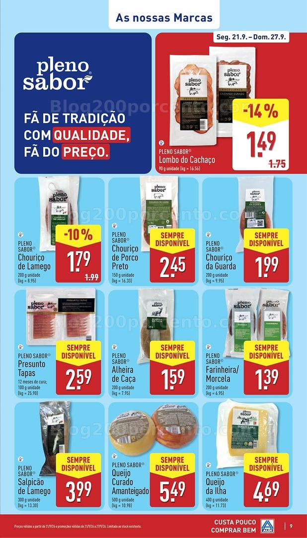 Antevisão Folheto ALDI Promoções de 21 a 27 setembro